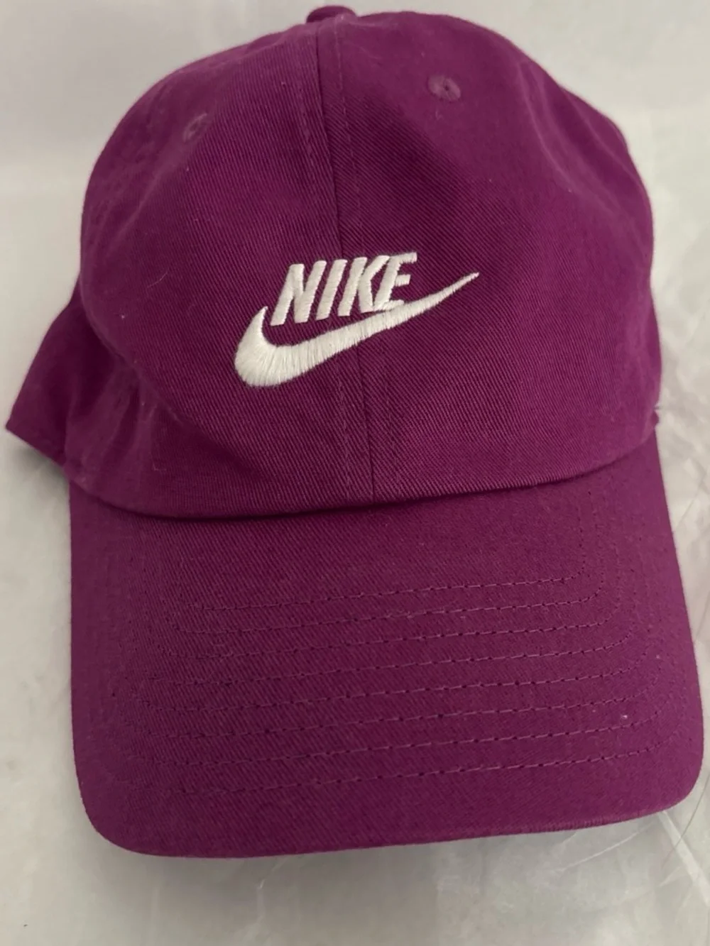 Nike Women's Plum Baseball Cap with White Swoosh